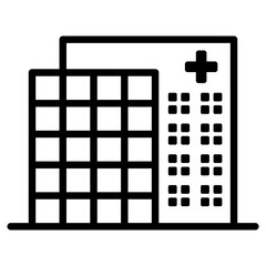 Hospital building icon vector illustration graphic design