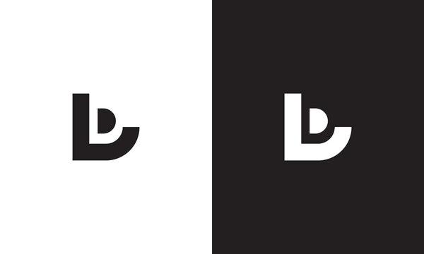 LD logo, monogram unique logo, black and white logo, premium elegant logo, letter LD Vector