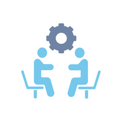 collaboration concept line icon. Simple element illustration. collaboration concept outline symbol design.