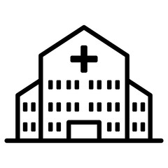 Hospital building icon vector illustration graphic design