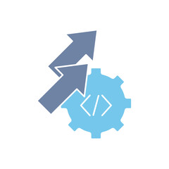 deveploment concept line icon. Simple element illustration. deveploment concept outline symbol design.