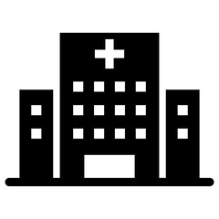 Obraz premium Hospital building icon vector illustration graphic design