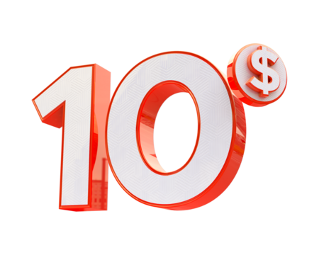 10$ 3d rendering with pattern