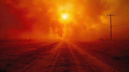 Heatwave: A prolonged phase of extreme heat, leading to health risks, power outages, and higher wildfire activity.
