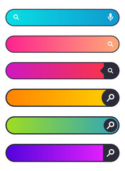 Obraz premium Search bar vector element design