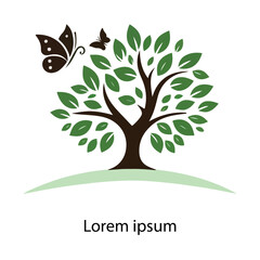 Obraz premium natural tree logo