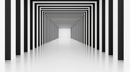 Fototapeta premium Black and White Corridor.