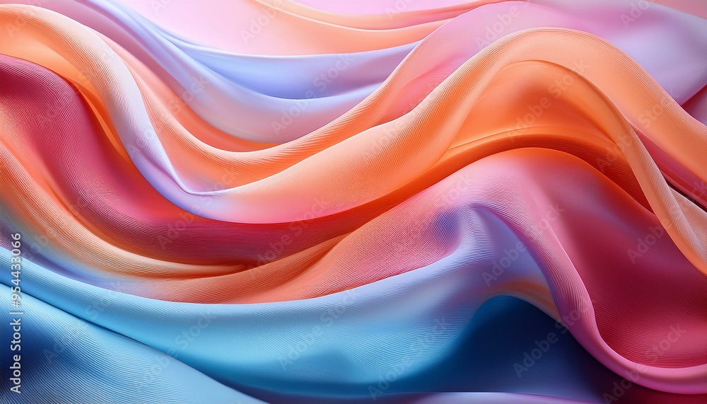 Aufkleber modern abstract background with flowing, organic shapes in a soothing color palette, evoking a sense
