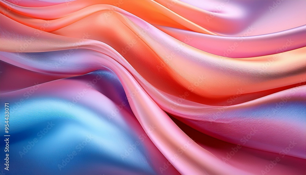 Poster modern abstract background with flowing, organic shapes in a soothing color palette, evoking a sense