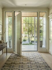 Obraz premium empty room with windows