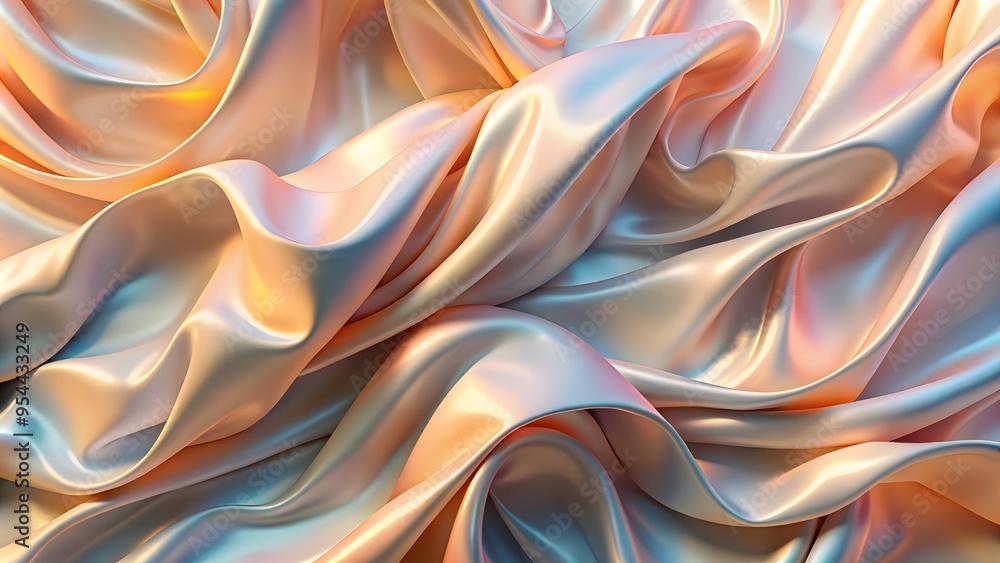 Aufkleber modern abstract background with flowing, organic shapes in a soothing color palette, evoking a sense