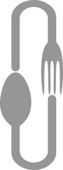 Fork Spoon Cutlery Letter Alphabet Vector Element O