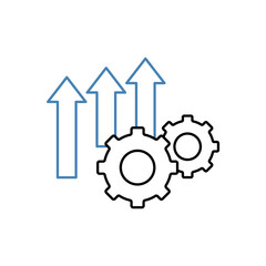 improvement concept line icon. Simple element illustration. improvement concept outline symbol design.