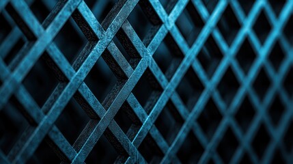 Blue Grid Pattern.
