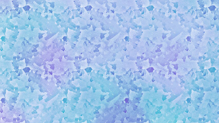 Abstract Ice Crystal Background in Blue Tones