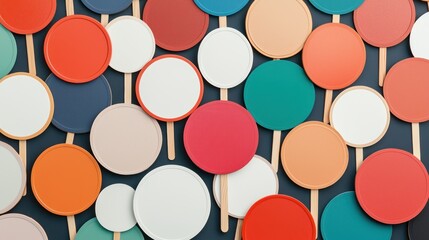 Colorful Round Signs.