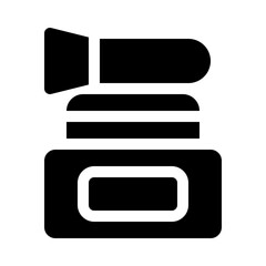 Fototapeta premium clay mask glyph icon