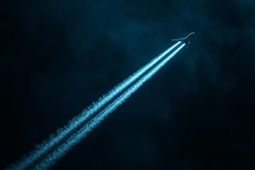 A Fiery Rocket Launch, Meteor Trail, or Supernatural Light Racing Through the Sky with a Glowing Burst of Speed and Radiant Energy