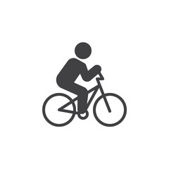 Cycling sport vector icon
