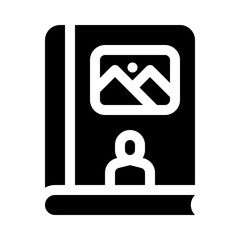 photo album glyph icon