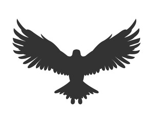 eagle wings silhouette vector