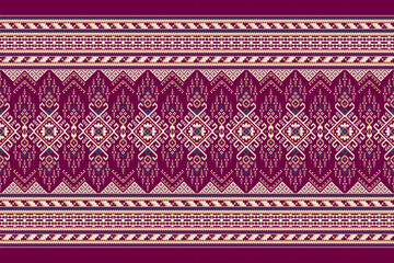 Thai pattern,geometric ethnic oriental pattern,floral cross stitch pattern,vector illustration,Aztec style,abstract background.design for texture,fabric,clothing,decoration,sarong