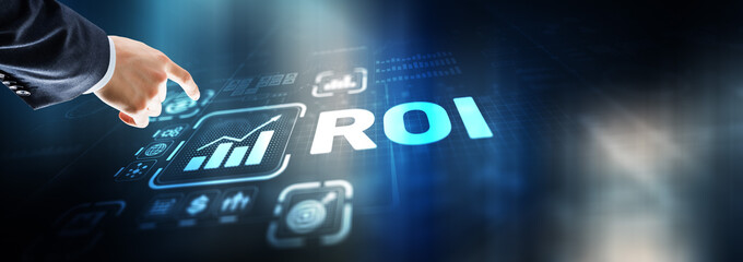 Roi Return On Investment Business Technology Analysis Finance Concept