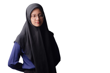 Naklejka premium Asian Hijab Business Woman