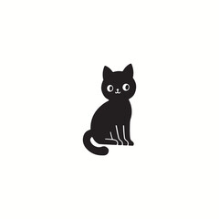 Cute cat vector icon design