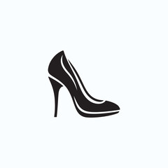 Woman footwear icon design