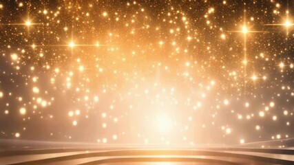 Golden Stardust: A celestial backdrop of shimmering gold stardust, with a spotlight effect, creates a magical and ethereal ambiance. Perfect for celebrations, awards, and special occasions.Abstract go