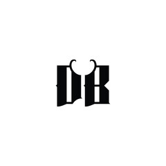 DB monogram logo design letter text name symbol monochrome logotype alphabet character simple logo