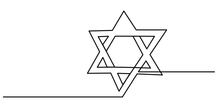 black line art star of david clip art preview