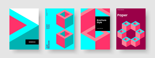 Fototapeta premium Abstract Flyer Template. Geometric Poster Design. Isolated Background Layout. Brochure. Business Presentation. Report. Book Cover. Banner. Handbill. Magazine. Catalog. Notebook. Advertising