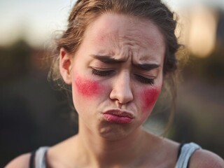 fearful expression, anxiety, emotional distress, surprised face, panic reaction, shocked young man, wide eyes, worried look, intense emotion, human fear, confusion, inner turmoil, unsettling gaze