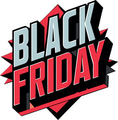 Flat design vector illustration depicting a Black Friday sale, featuring eye-catching graphics and promotional elements.