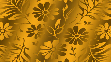 Luxurious golden botanical background. Printable wallpapers, covers, wall art, greeting card, wedding cards, invitations.