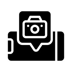 camera glyph icon