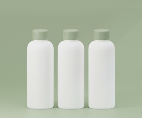 White water bottle mockup on an off white background