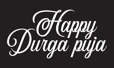  Happy Durga Puja, Creative Social Media Post for Durga Puja Celebration Durga Puja is the biggest festival in Bengal.  isolated on white and black background. Vector illustration. EPS 10