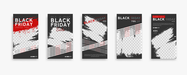 Black friday sale social media post design template. Suitable for social media, flyers, banner, and web.