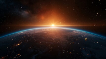 Visionary concept with space exploration and innovation
