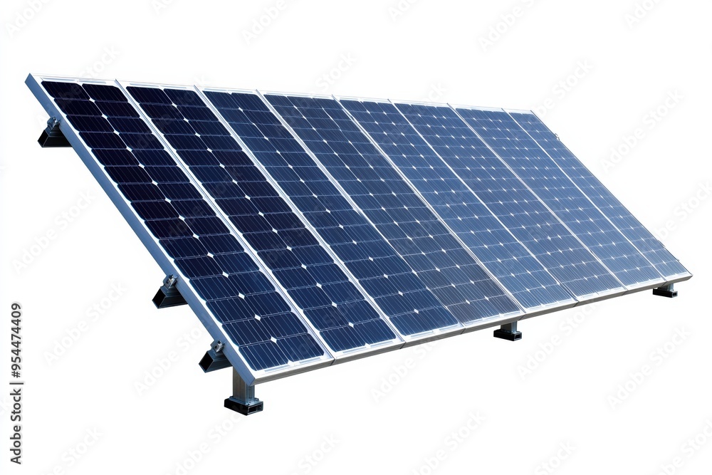 Poster solar panel with tracking system, designed for optimal sunlight capture and energy efficiency.