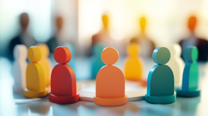 Strategic Planning Meeting - Diverse Team in 3D Illustration Assessing Business Strategies for Growth and Innovation