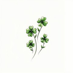 Four Leaf Clover Illustration