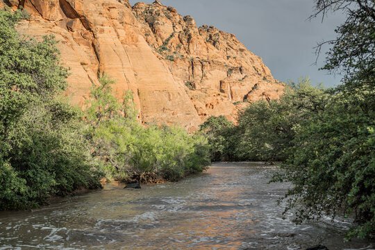 Water Flooding Snow Canyon Red Rocks