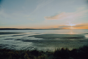 sunset over the ocean
