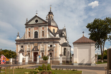 Fototapeta premium Farny Church in the city of Nesvizh, Belarus
