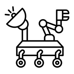 Space Rover .line icon