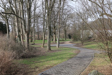 Kleiner Park im Zentrum von Bitburg in Rheinland-Pfalz
